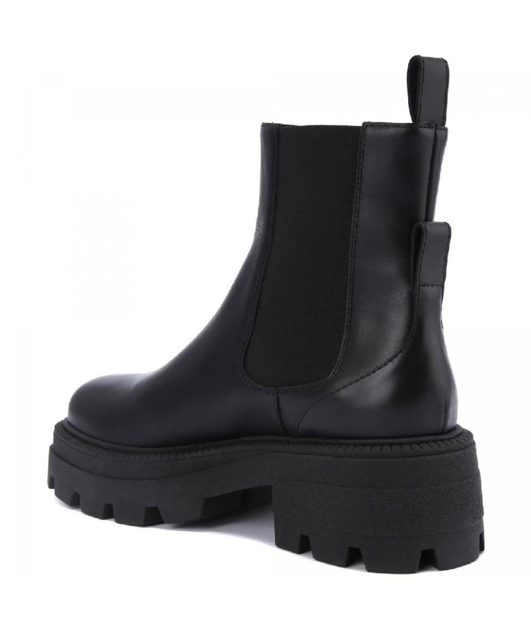 SERGIO ROSSI Черные кожаные ботильоны, фото 3