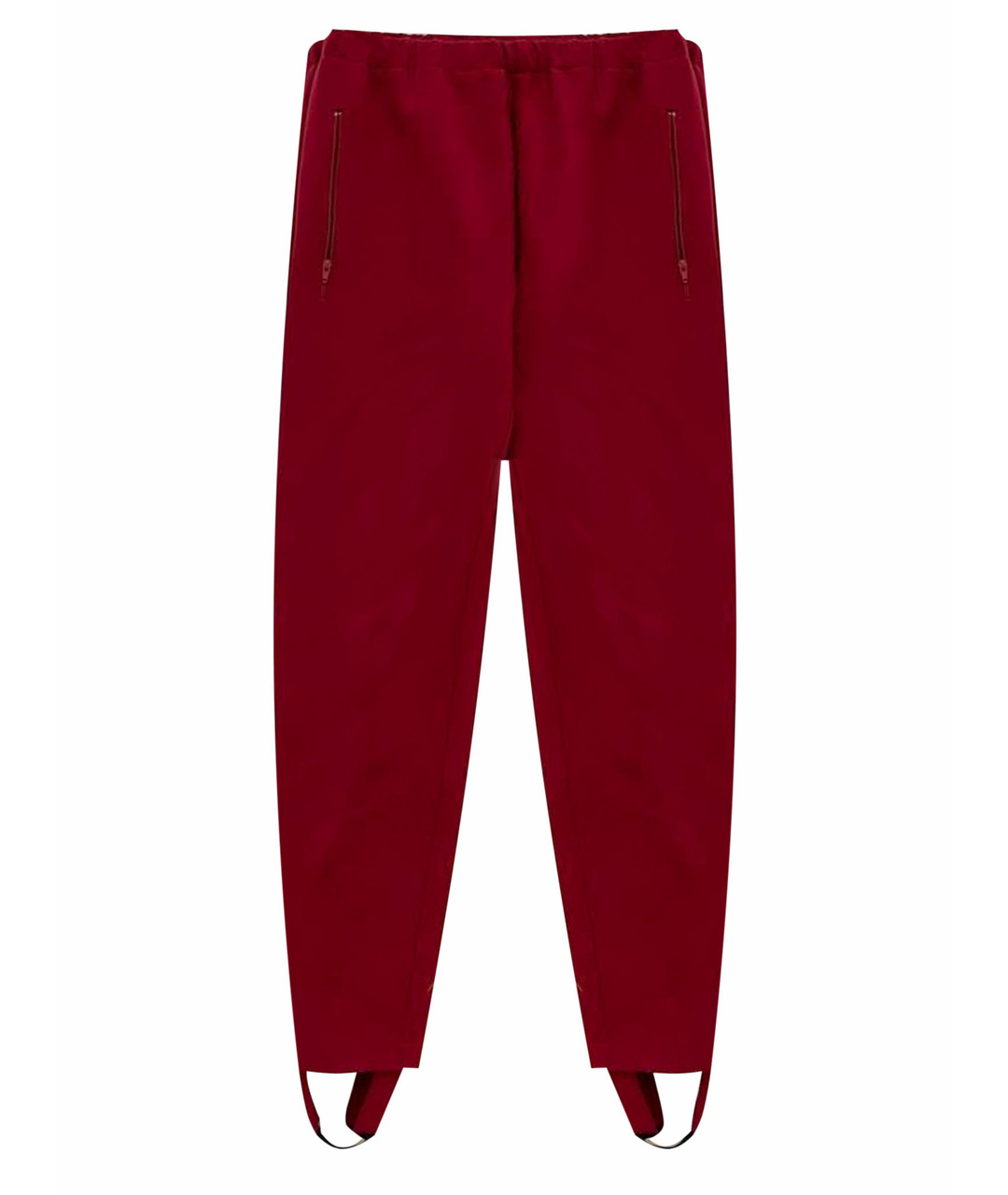 TAMUNA INGOROKVA Красные вискозные брюки узкие, фото 1