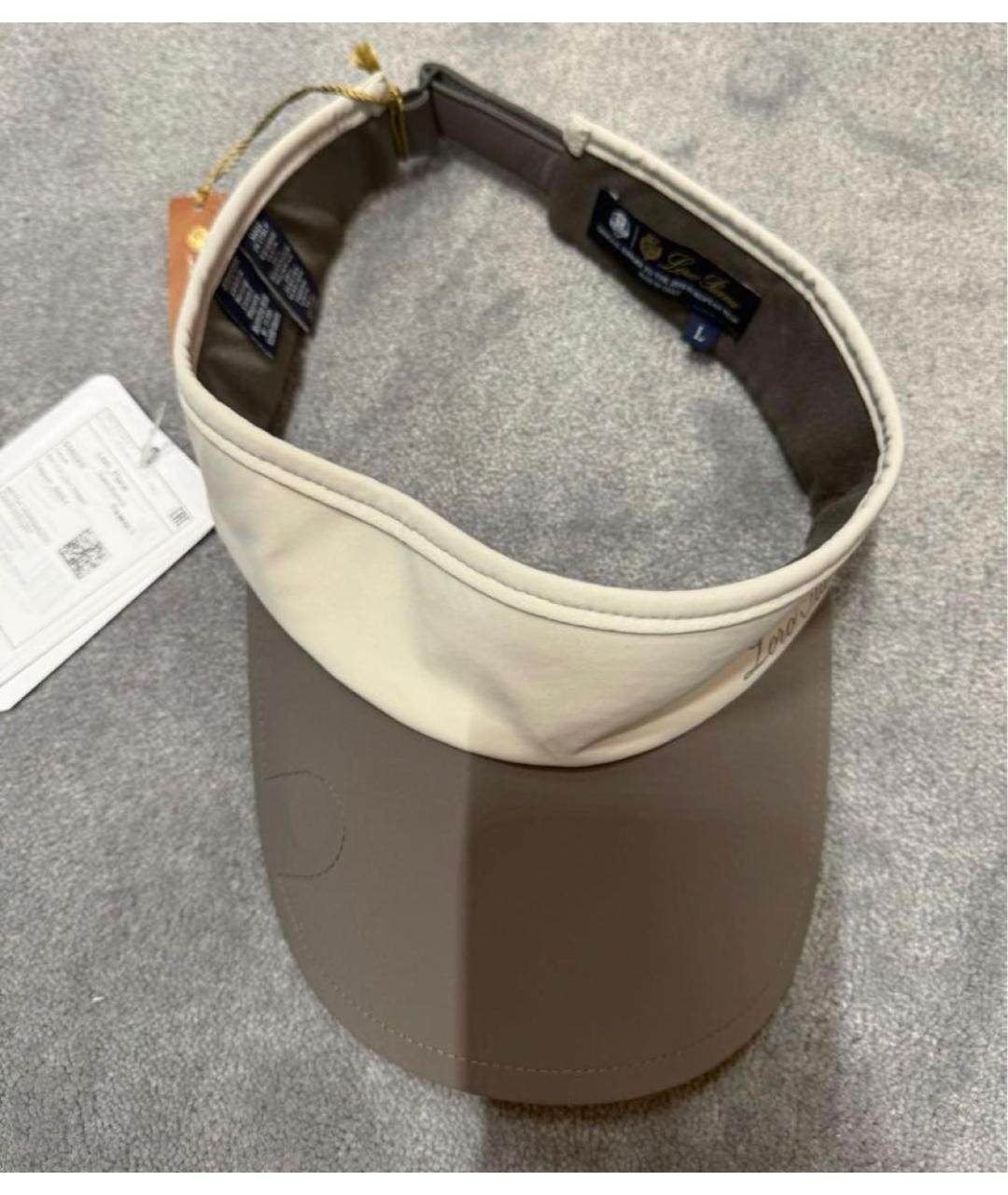 LORO PIANA Бежевая кепка, фото 3