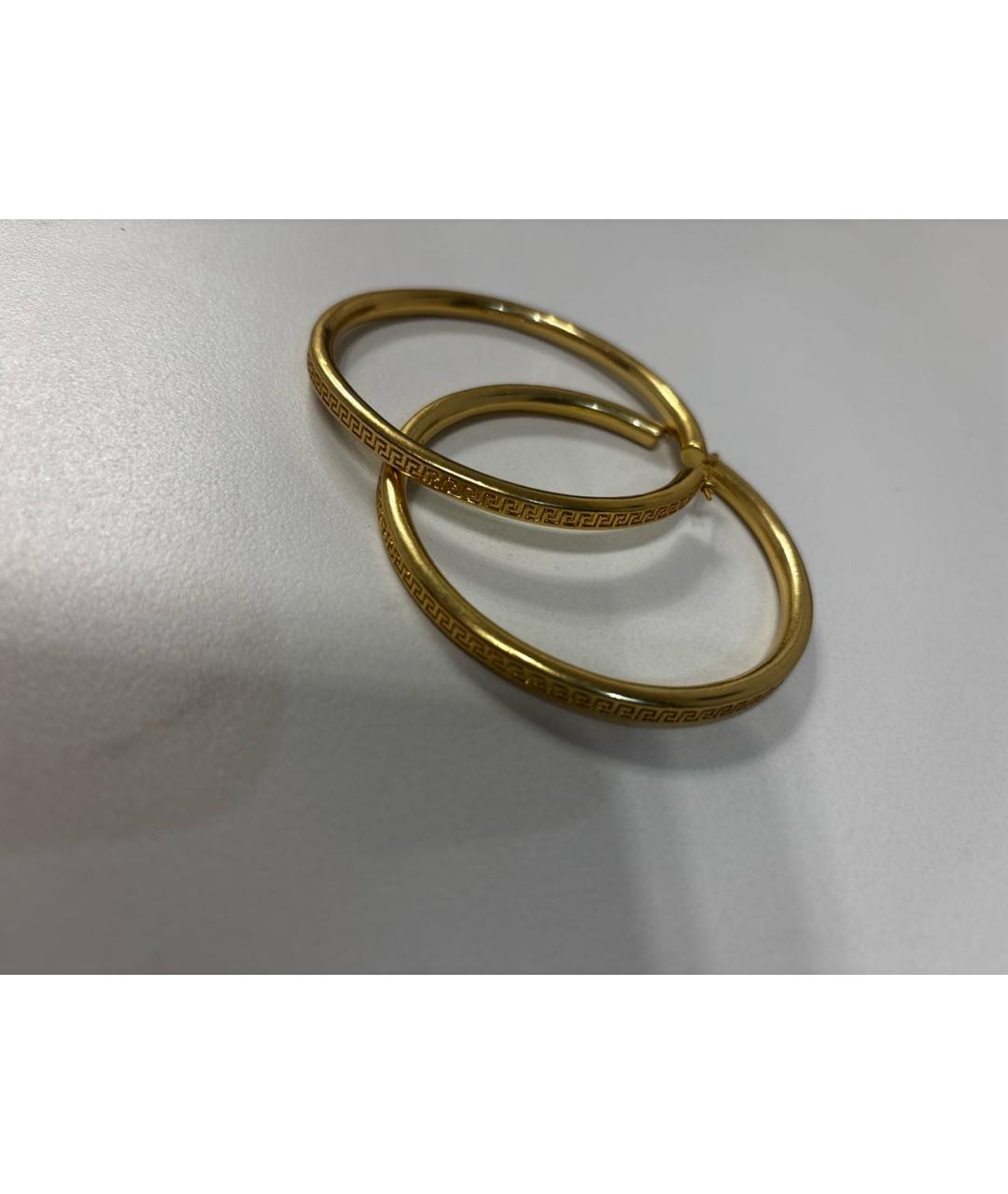 VERSACE Золотые позолоченные серьги, фото 7