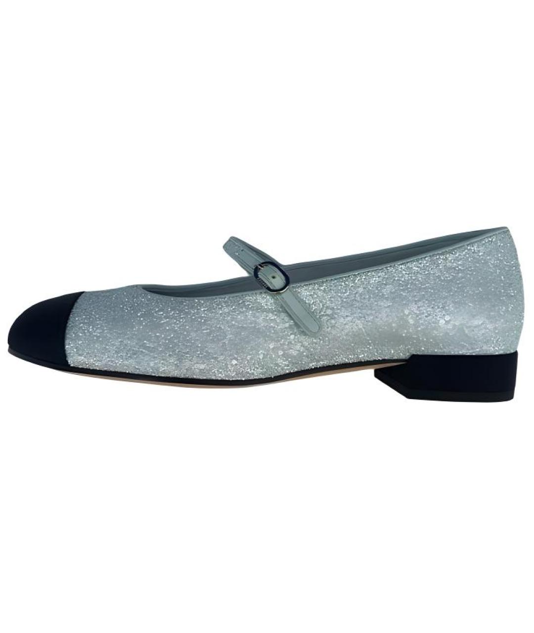 CHANEL Голубые туфли, фото 2