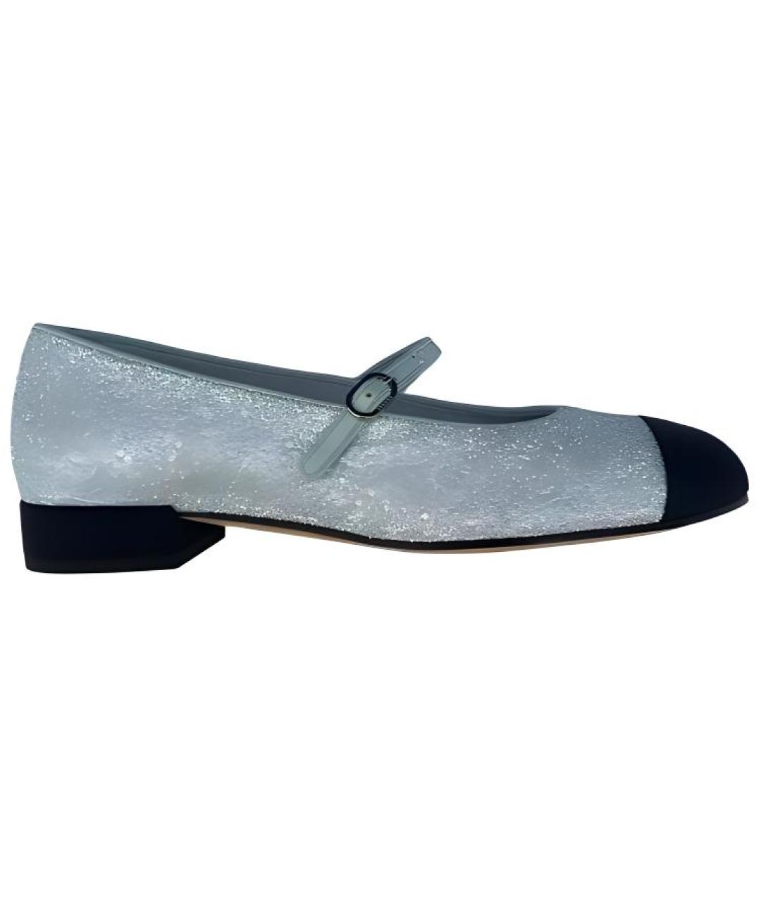 CHANEL Голубые туфли, фото 1