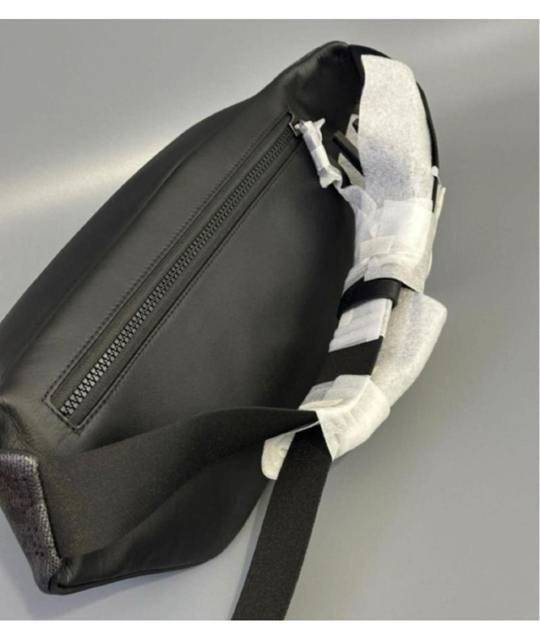 COACH Черная кожаная поясная сумка, фото 7