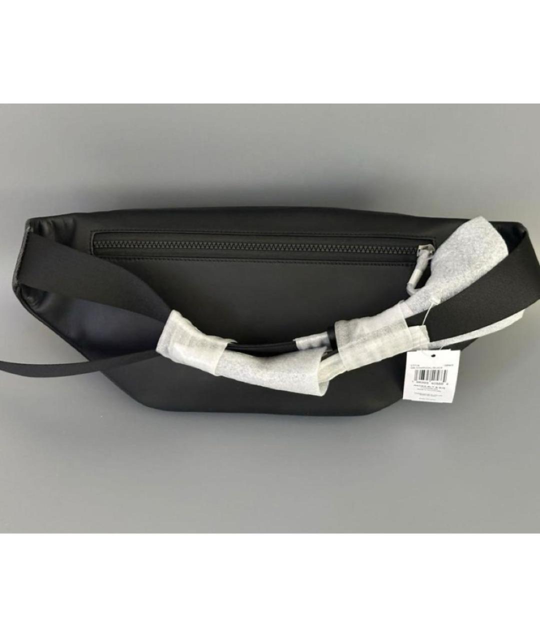 COACH Черная кожаная поясная сумка, фото 8