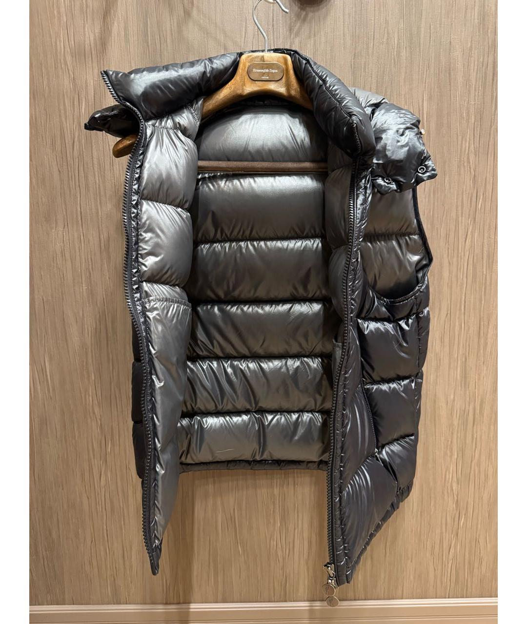MONCLER Черный жилет, фото 4