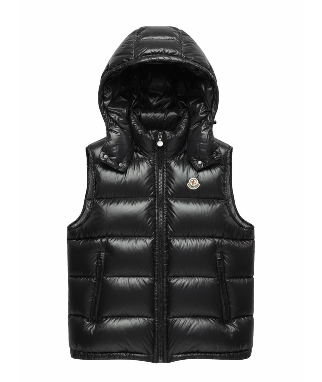 MONCLER Черный жилет, фото 1