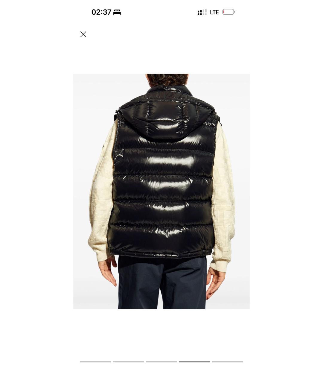 MONCLER Черный жилет, фото 8