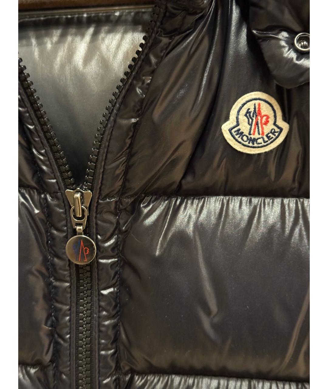 MONCLER Черный жилет, фото 2