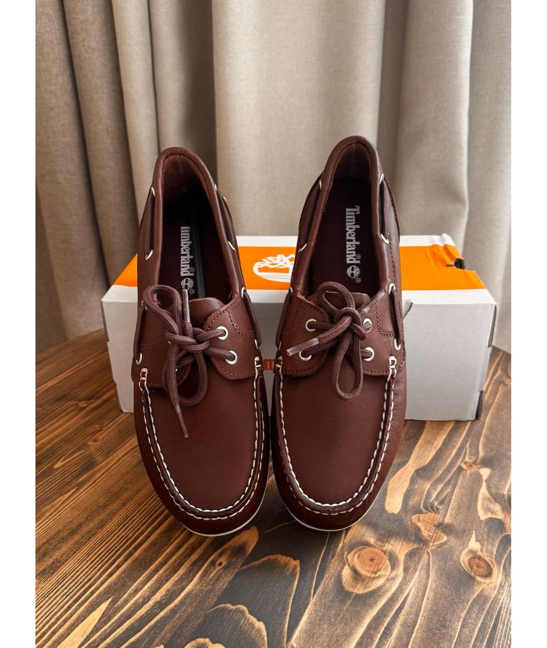 TIMBERLAND Коричневые кожаные лоферы, фото 3