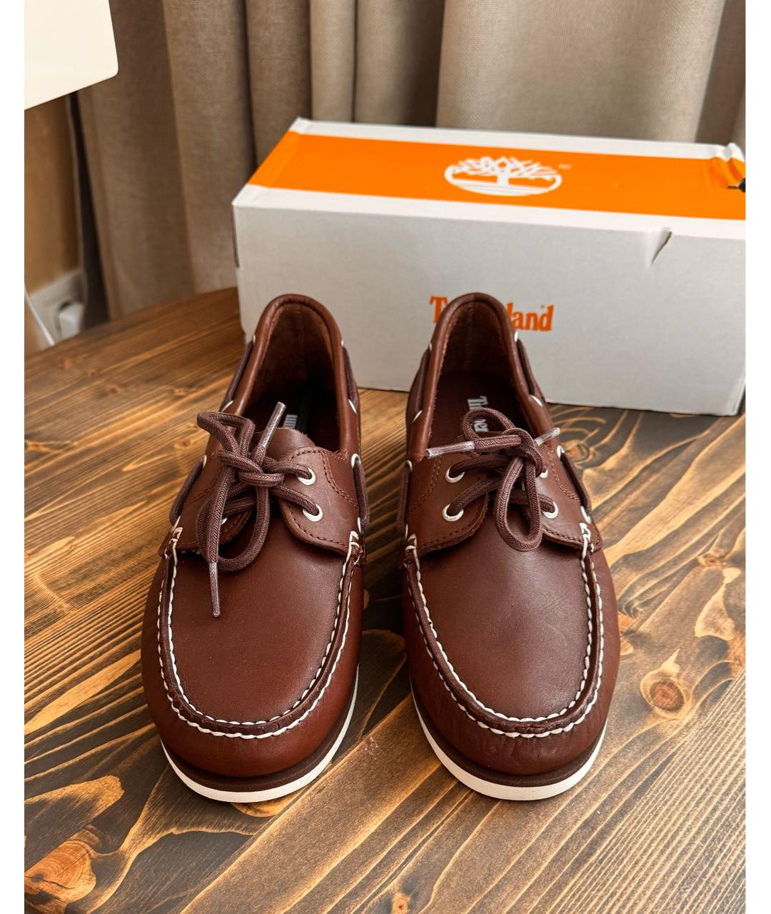 TIMBERLAND Коричневые кожаные лоферы, фото 2