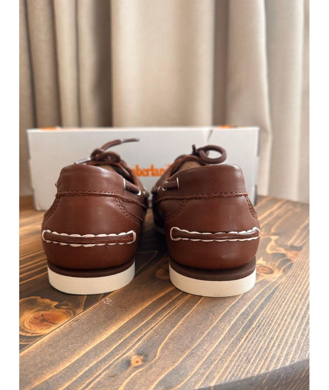 TIMBERLAND Коричневые кожаные лоферы, фото 4