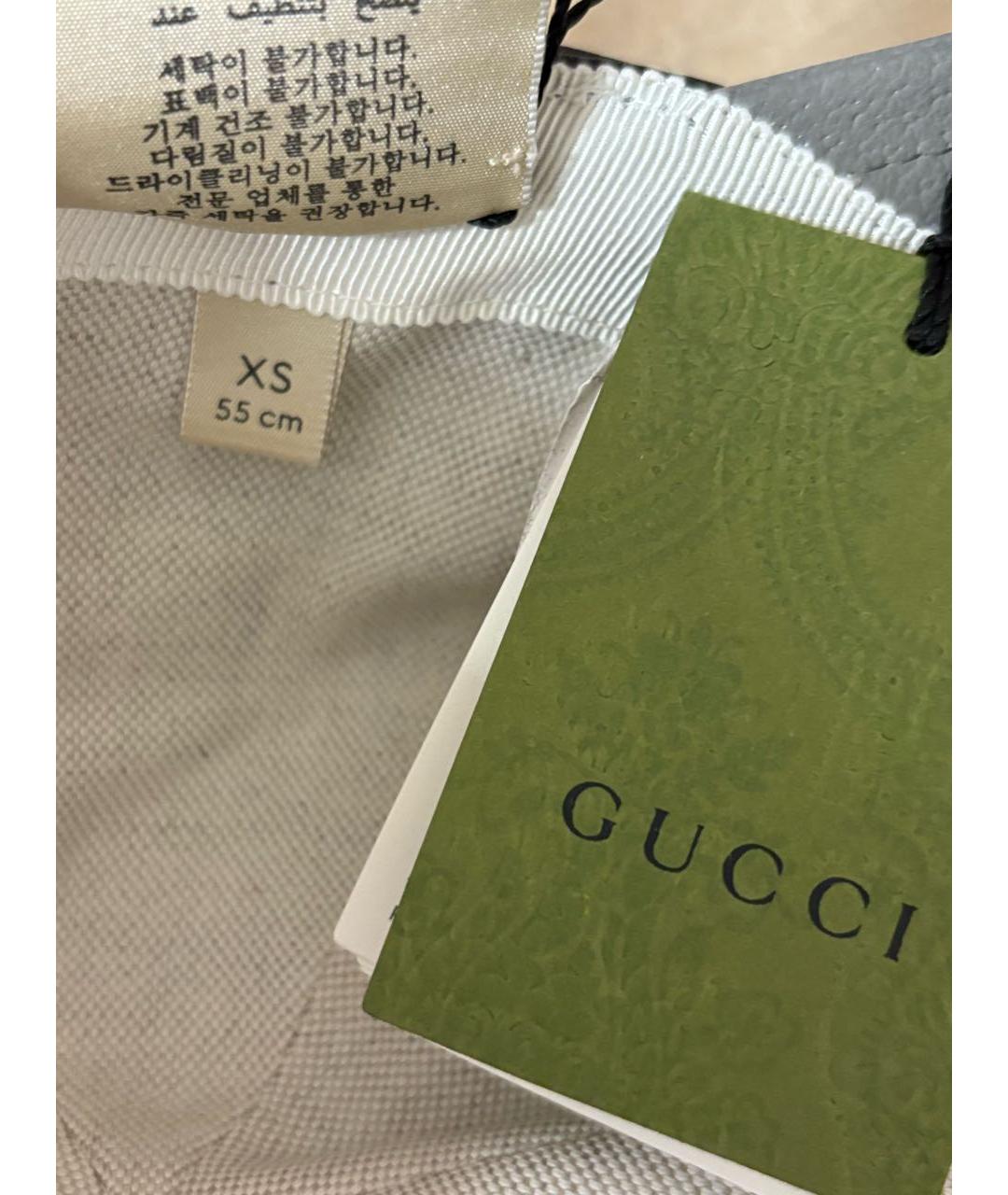 GUCCI Серая кожаная кепка, фото 8
