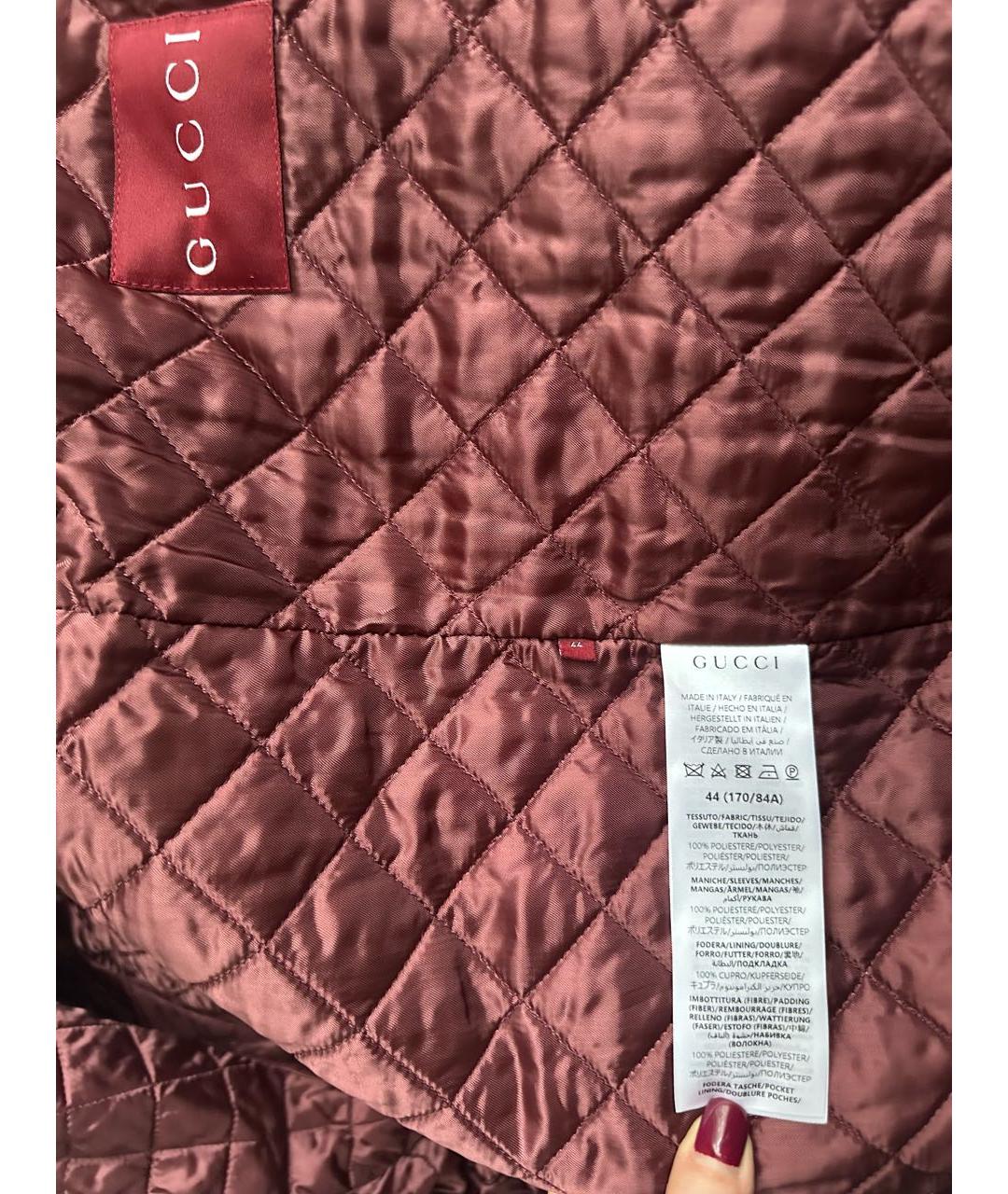 GUCCI Мульти полиэстеровая куртка, фото 7