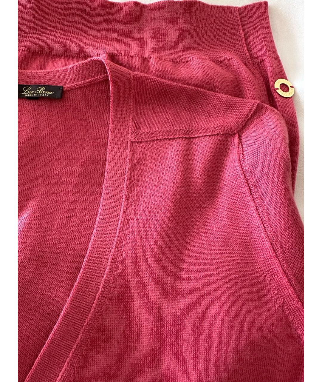 LORO PIANA Коралловый шерстяной кардиган, фото 3