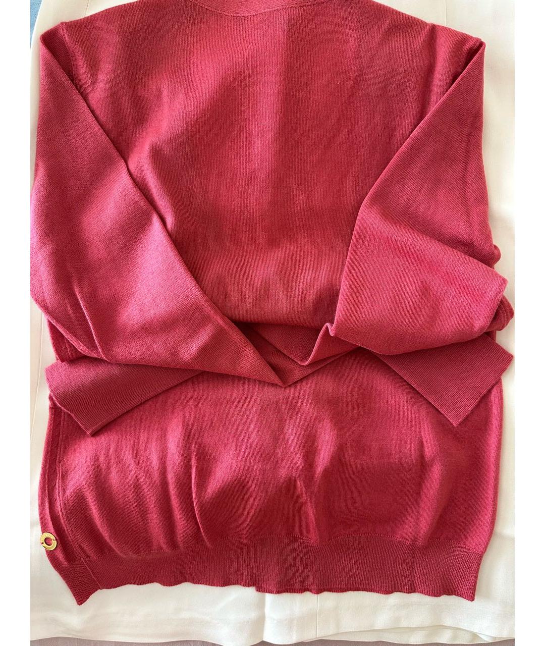 LORO PIANA Коралловый шерстяной кардиган, фото 2