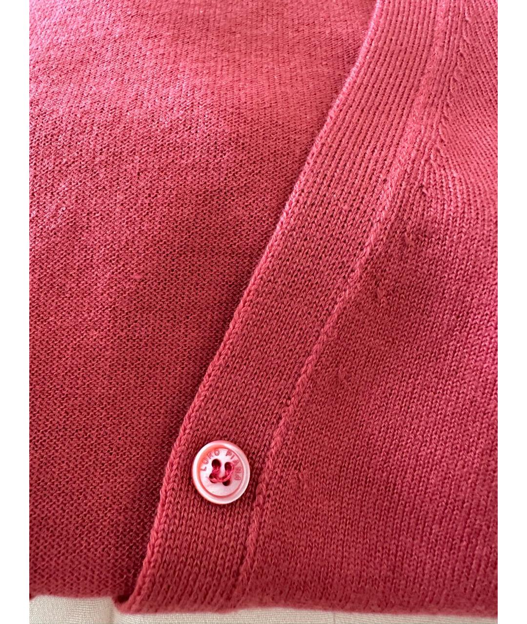 LORO PIANA Коралловый шерстяной кардиган, фото 6