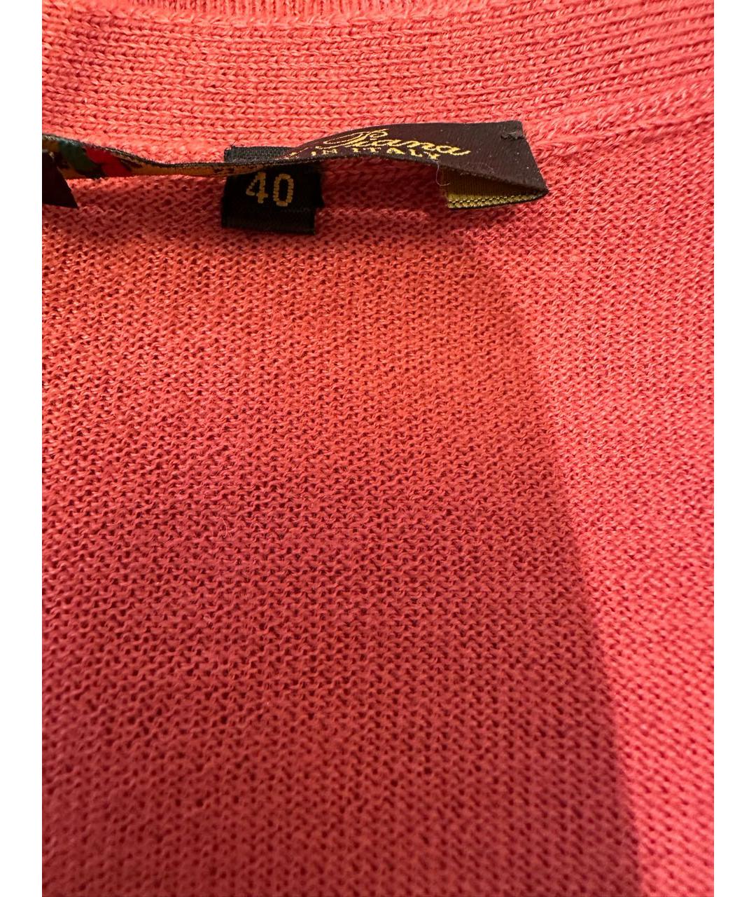 LORO PIANA Коралловый шерстяной кардиган, фото 8