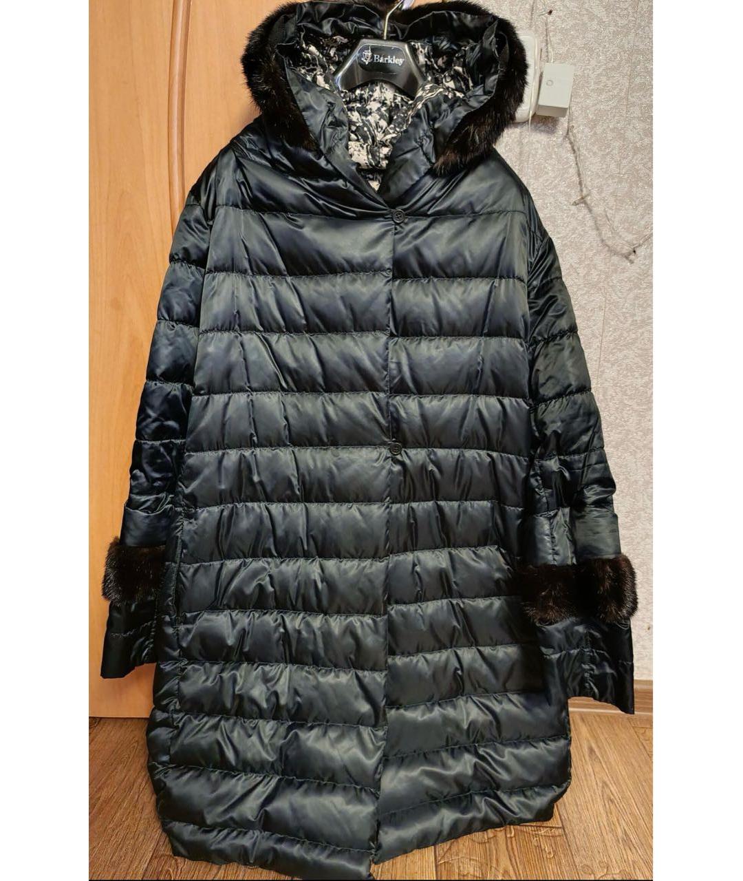 'S MAX MARA Антрацитовое атласное пальто, фото 5