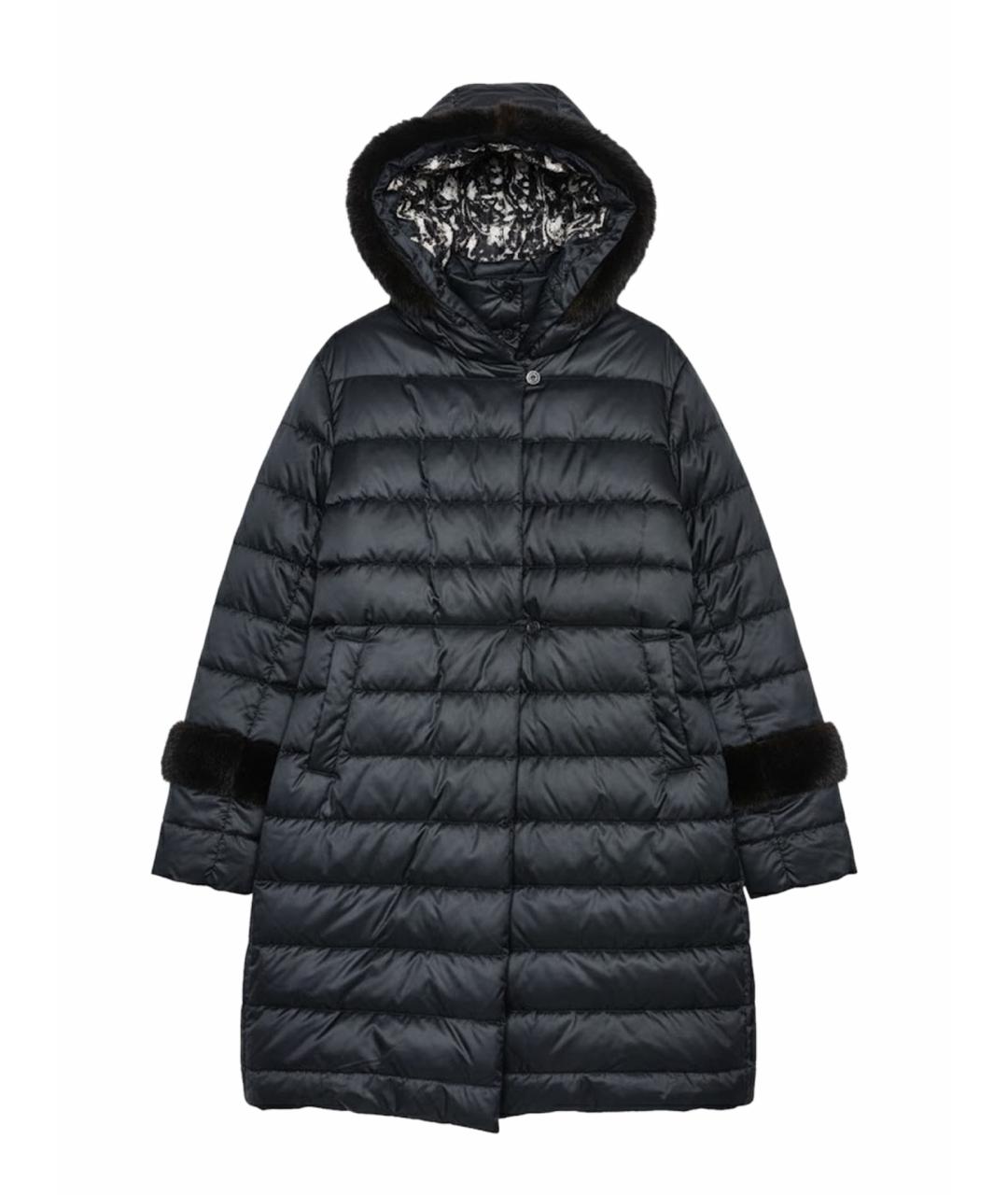 'S MAX MARA Антрацитовое атласное пальто, фото 1