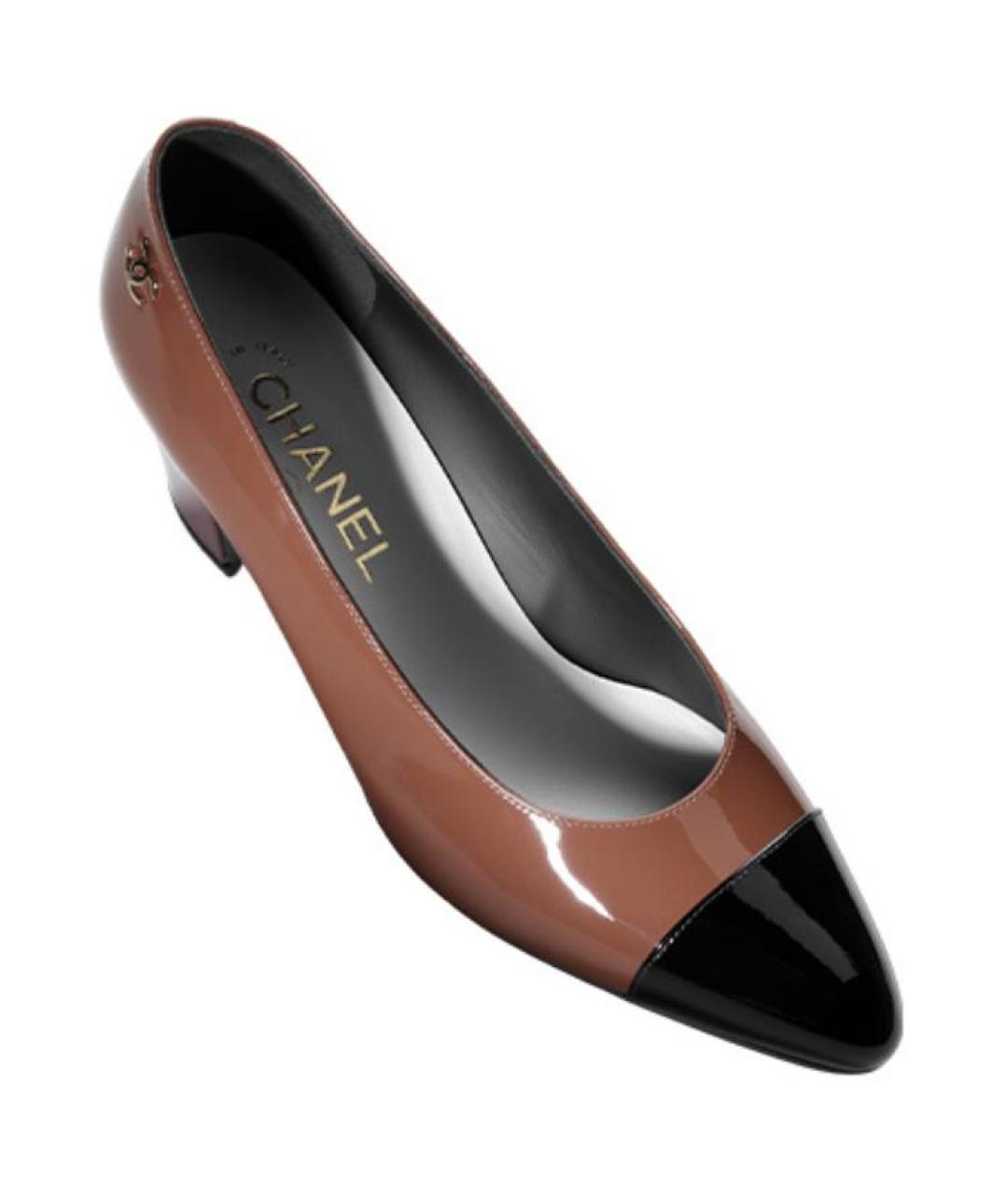 CHANEL Коричневые туфли, фото 3