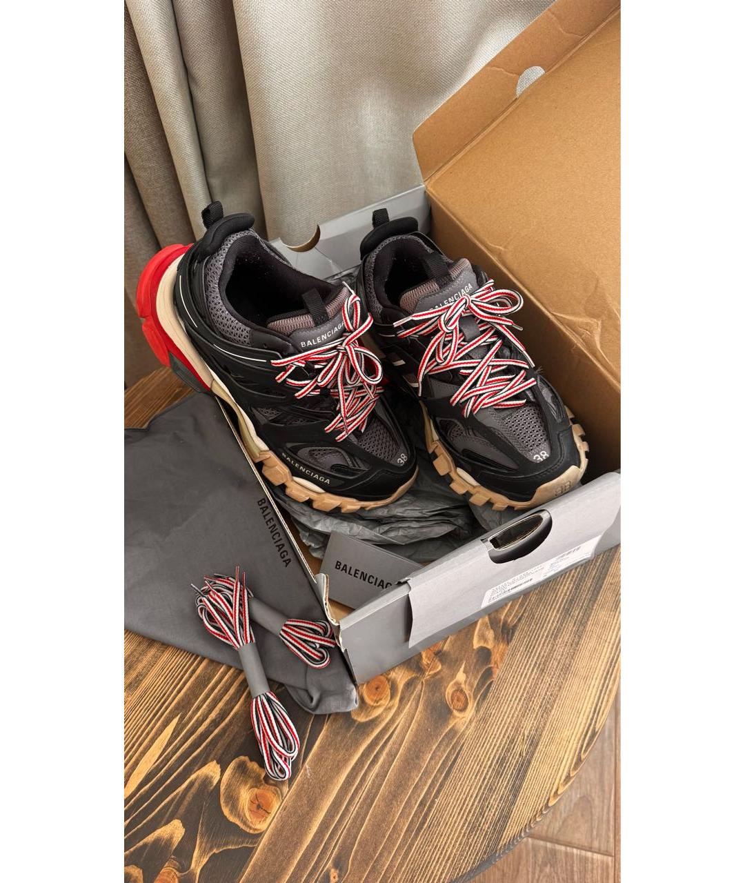 BALENCIAGA Мульти кожаные кроссовки, фото 5