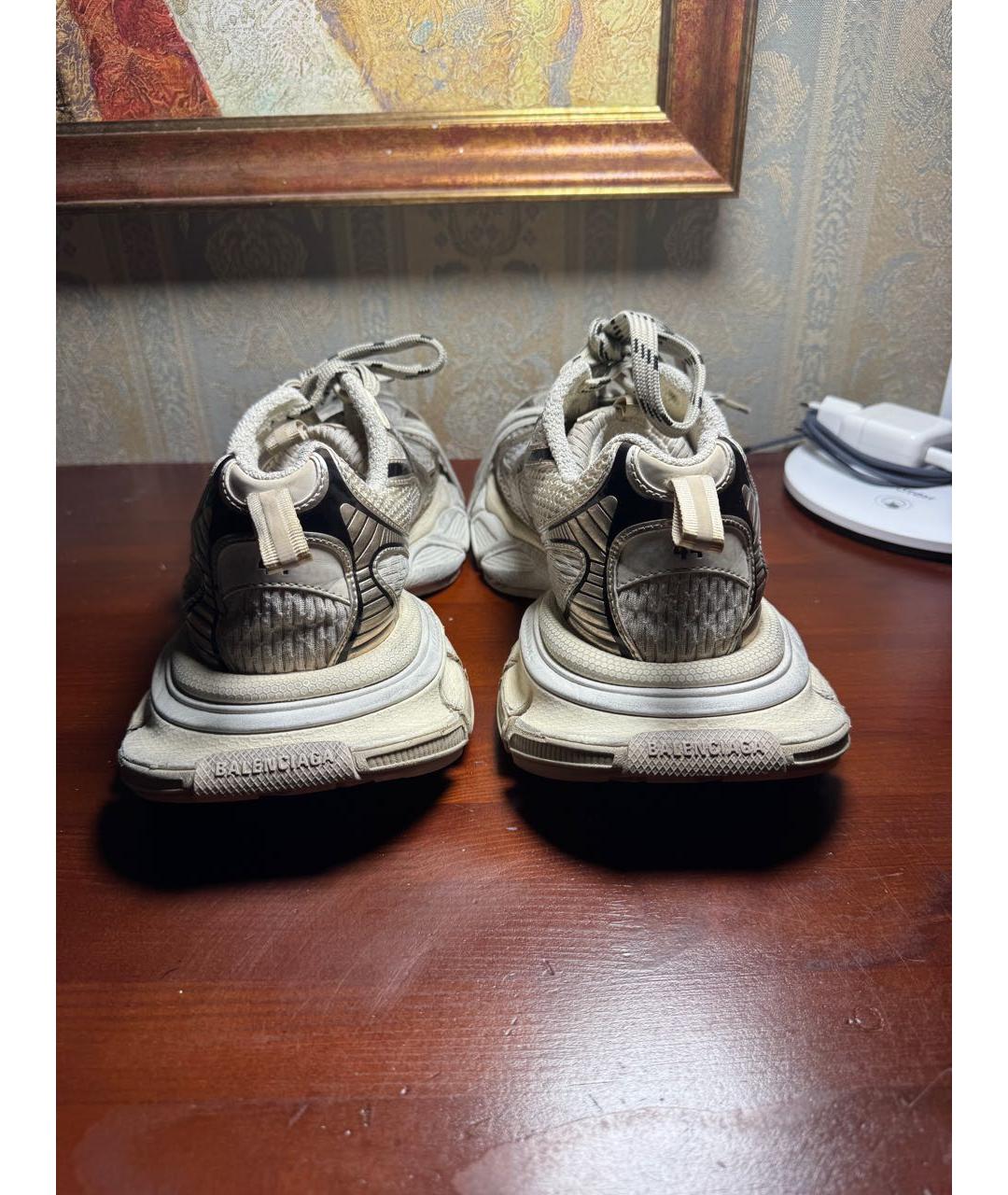 BALENCIAGA Серые низкие кроссовки / кеды, фото 4