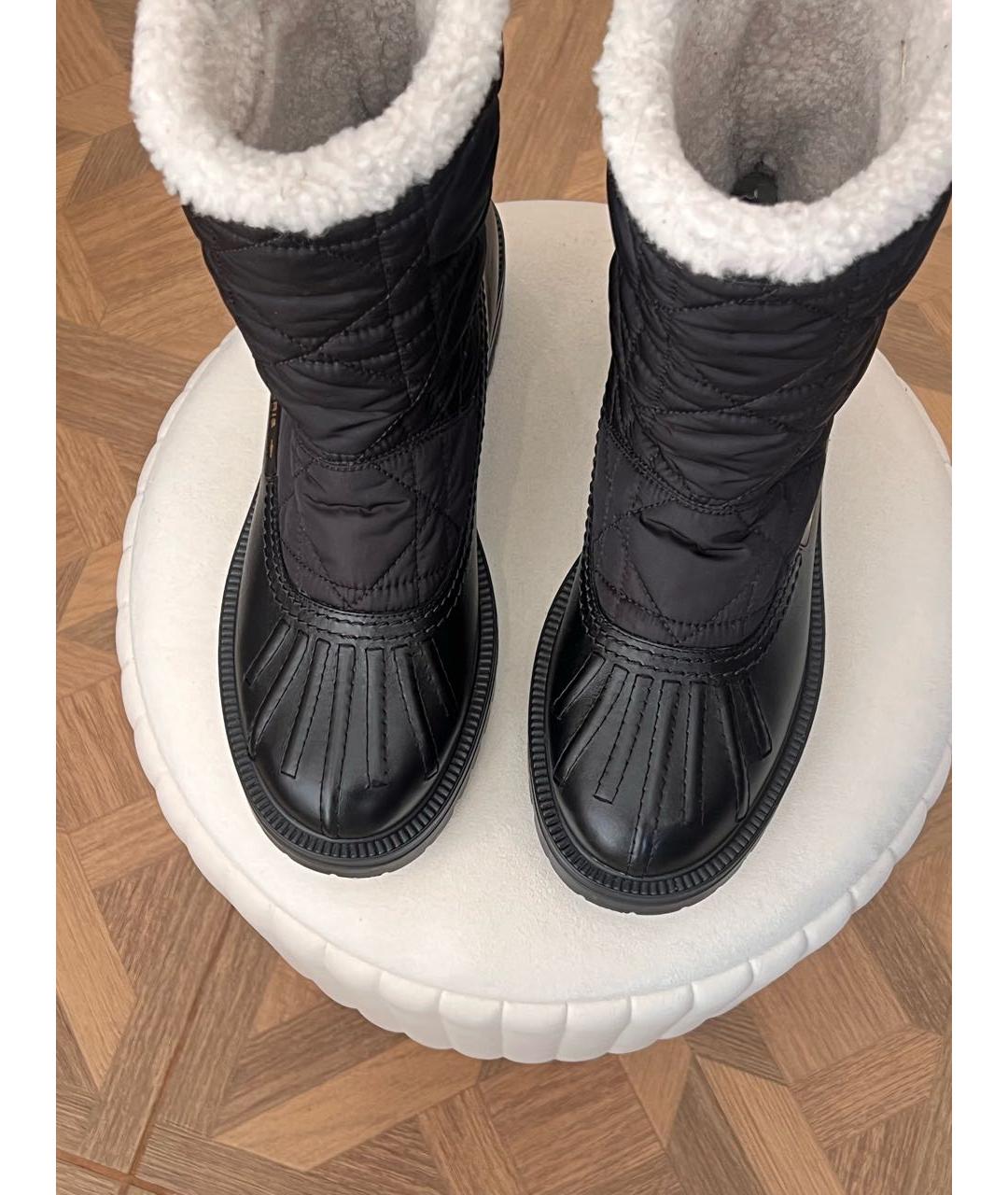 CHRISTIAN DIOR Черные синтетические сапоги, фото 3