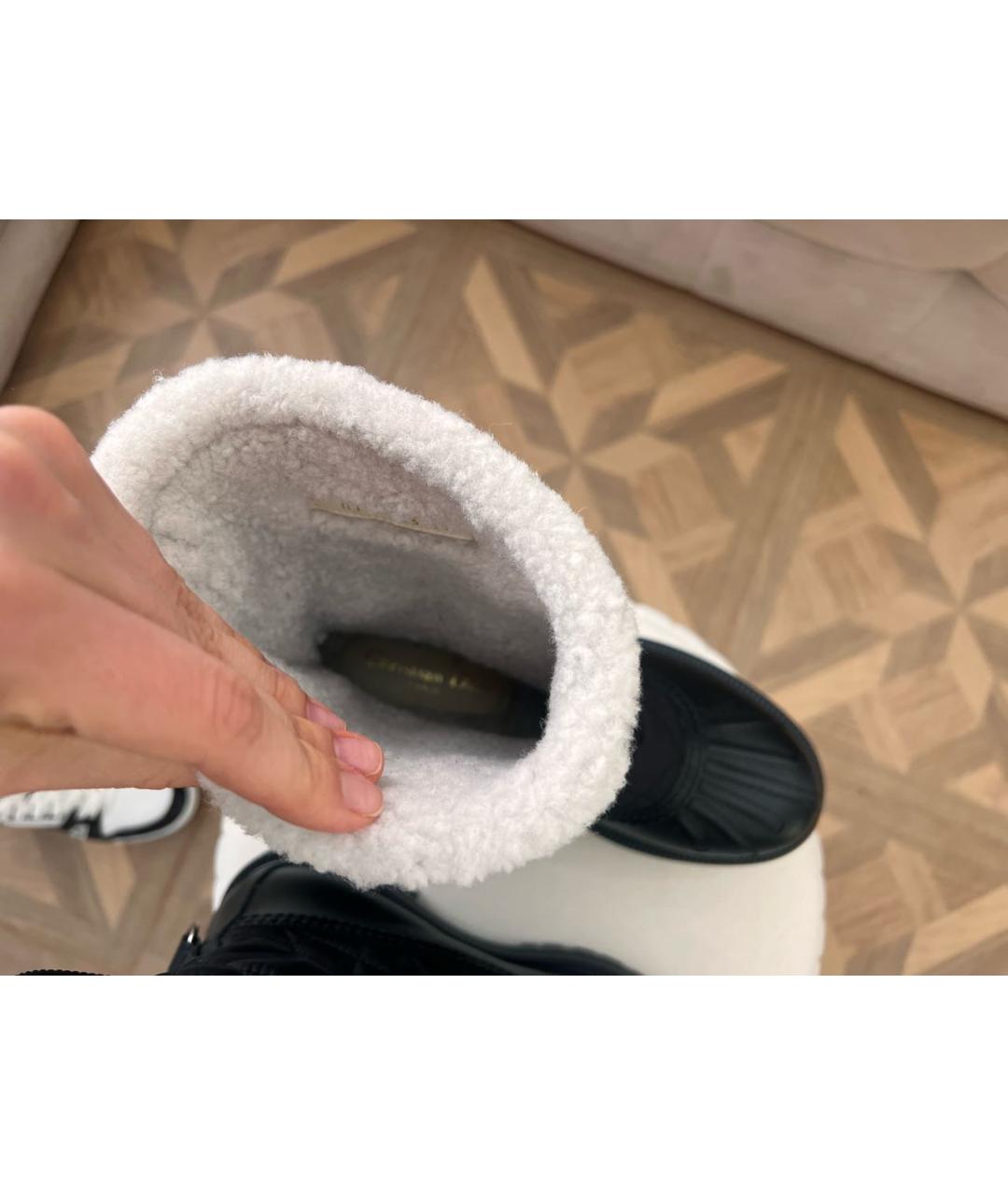 CHRISTIAN DIOR Черные синтетические сапоги, фото 6