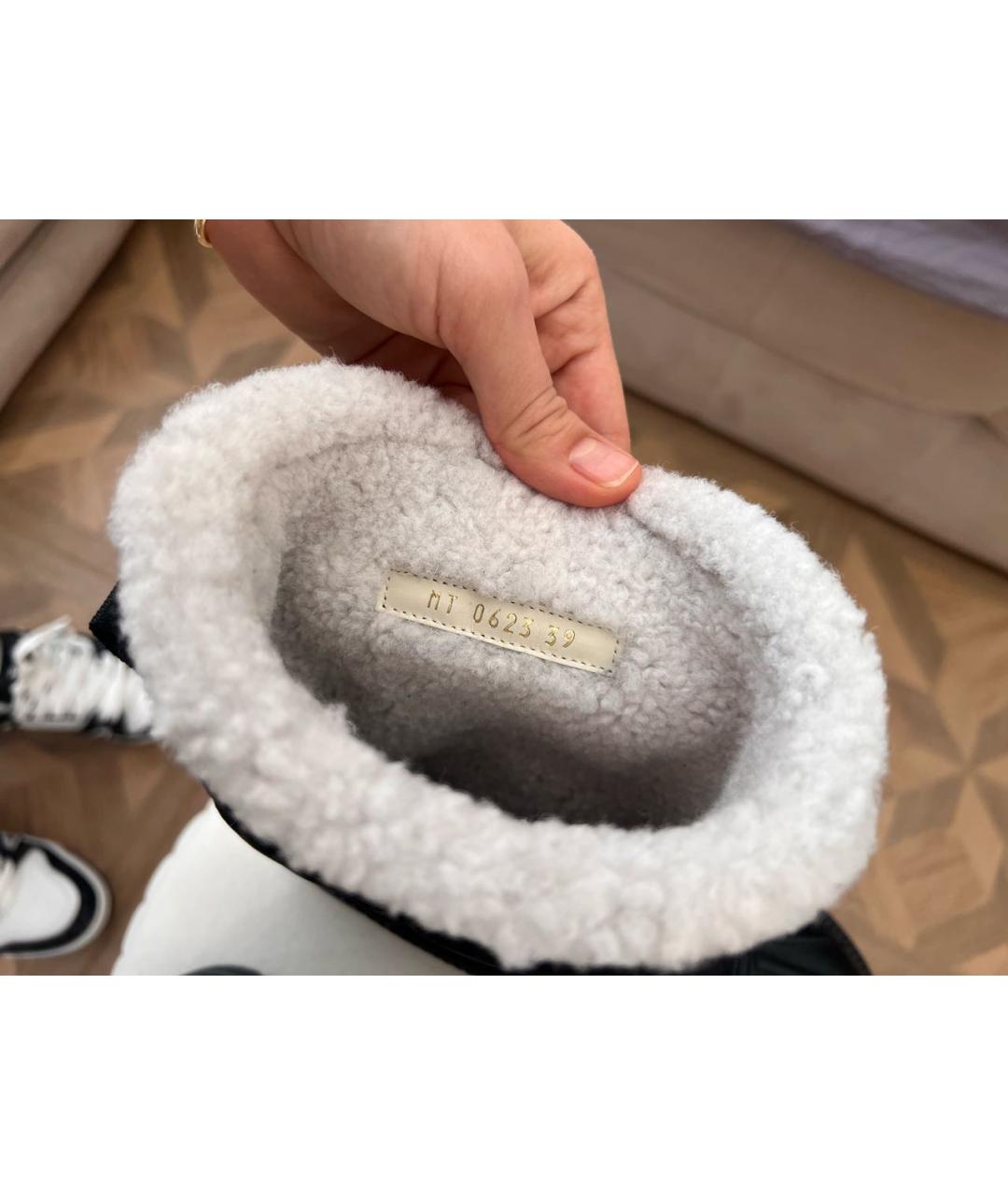 CHRISTIAN DIOR Черные синтетические сапоги, фото 7