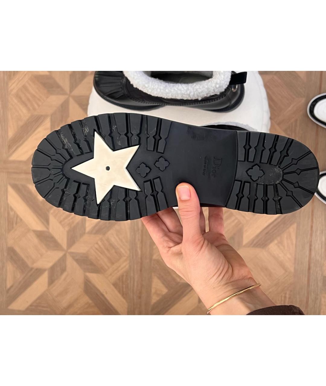 CHRISTIAN DIOR Черные синтетические сапоги, фото 5