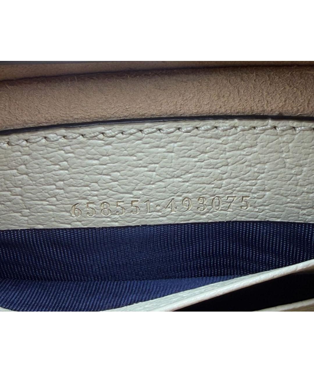 GUCCI Серая кожаная сумка с короткими ручками, фото 7