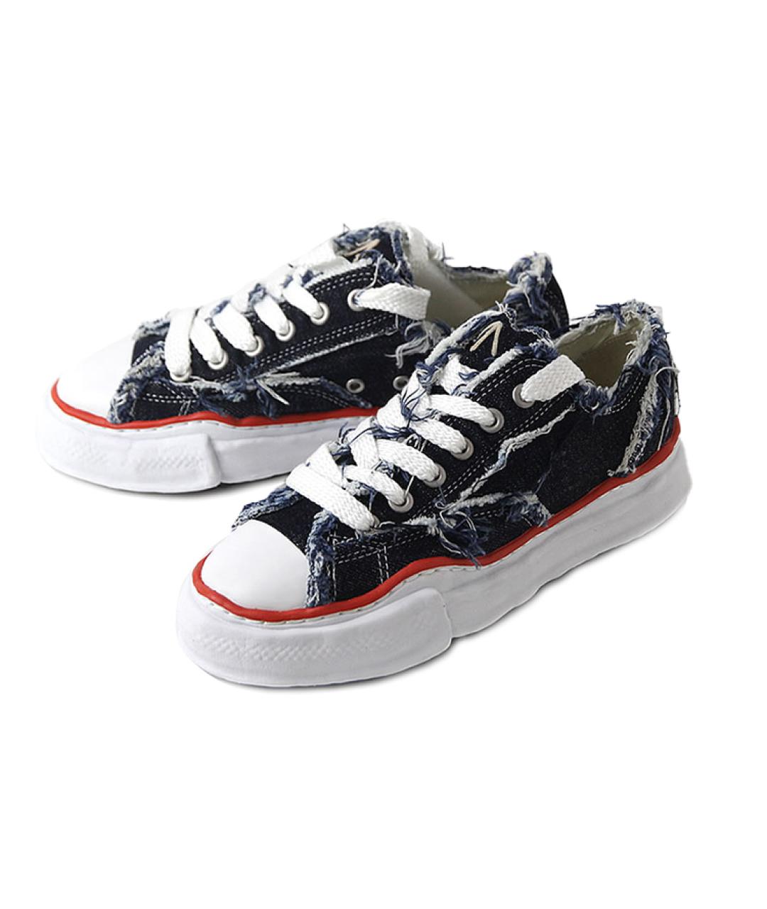 Mihara Yasuhiro Синие текстильные низкие кроссовки / кеды, фото 2