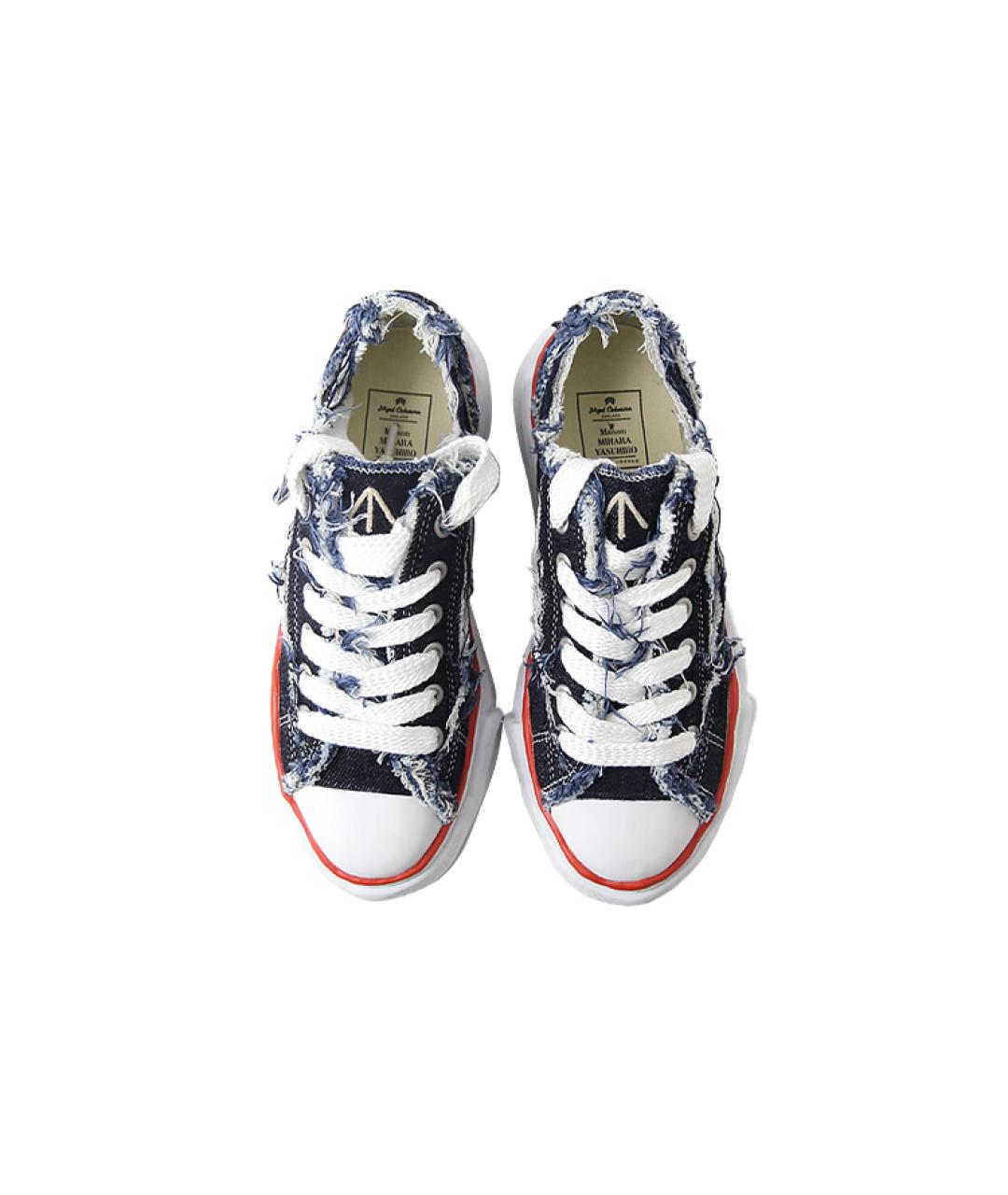 Mihara Yasuhiro Синие текстильные низкие кроссовки / кеды, фото 3