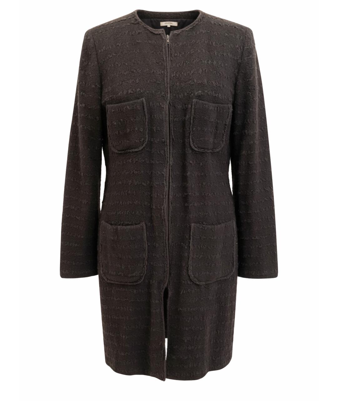 DOLCE&GABBANA Черное шерстяное пальто, фото 1