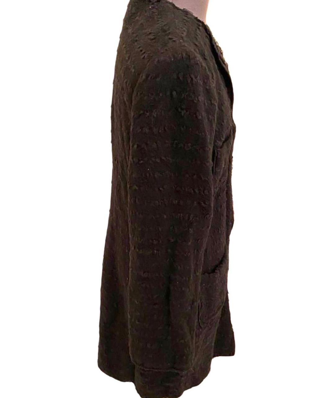 DOLCE&GABBANA Черное шерстяное пальто, фото 2