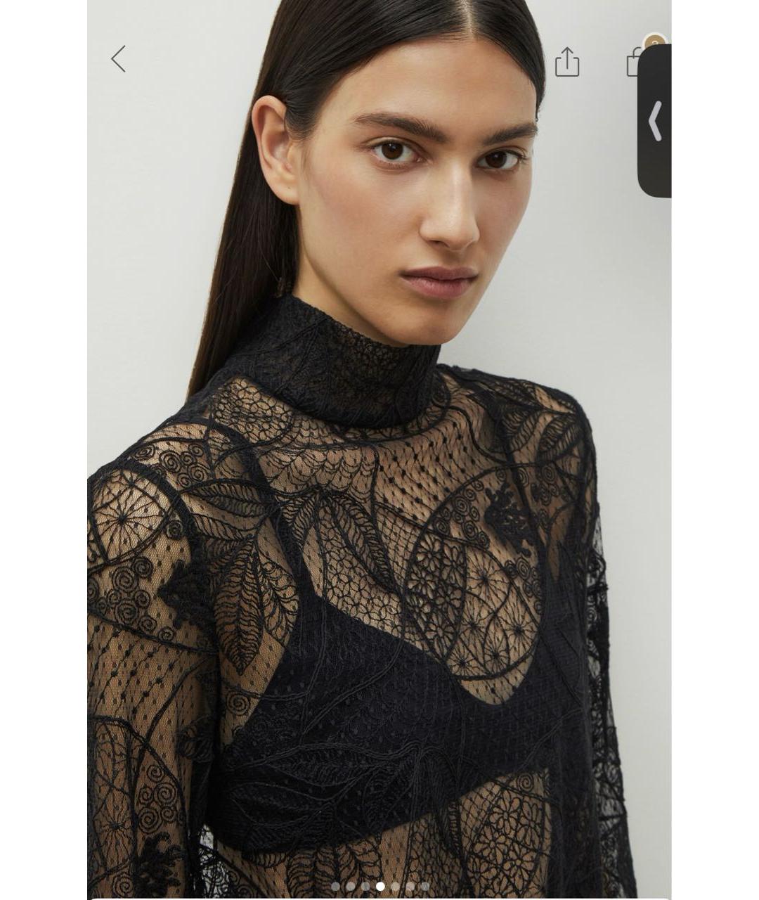 12 STOREEZ Черная полиэстеровая блузы, фото 8