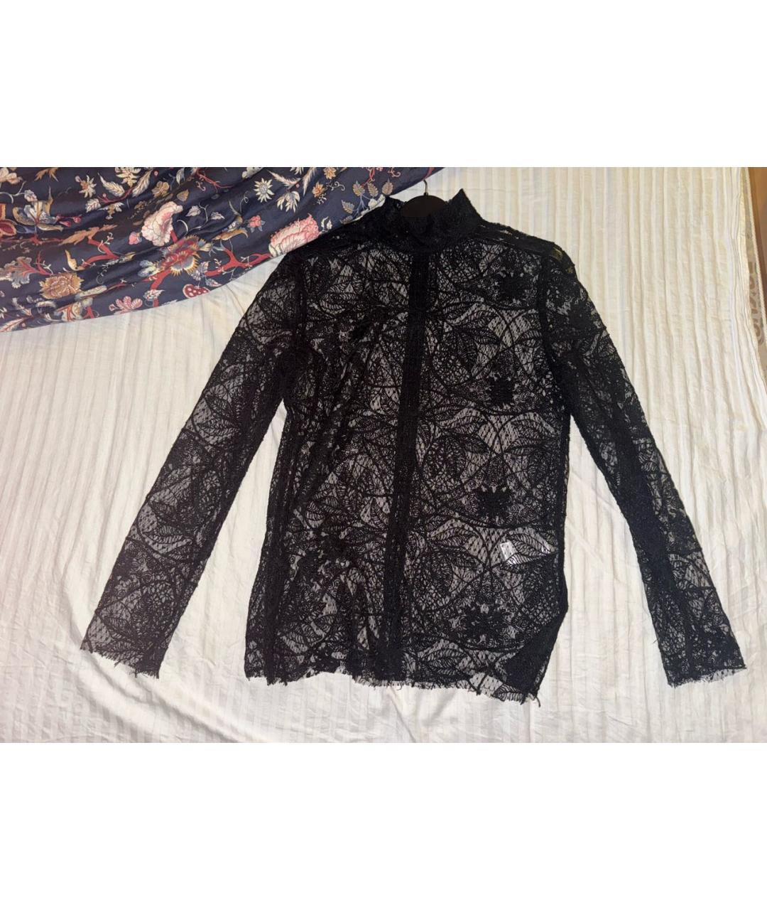 12 STOREEZ Черная полиэстеровая блузы, фото 5