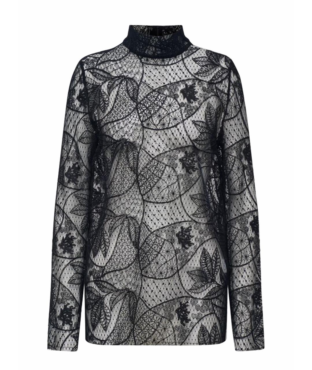 12 STOREEZ Черная полиэстеровая блузы, фото 1