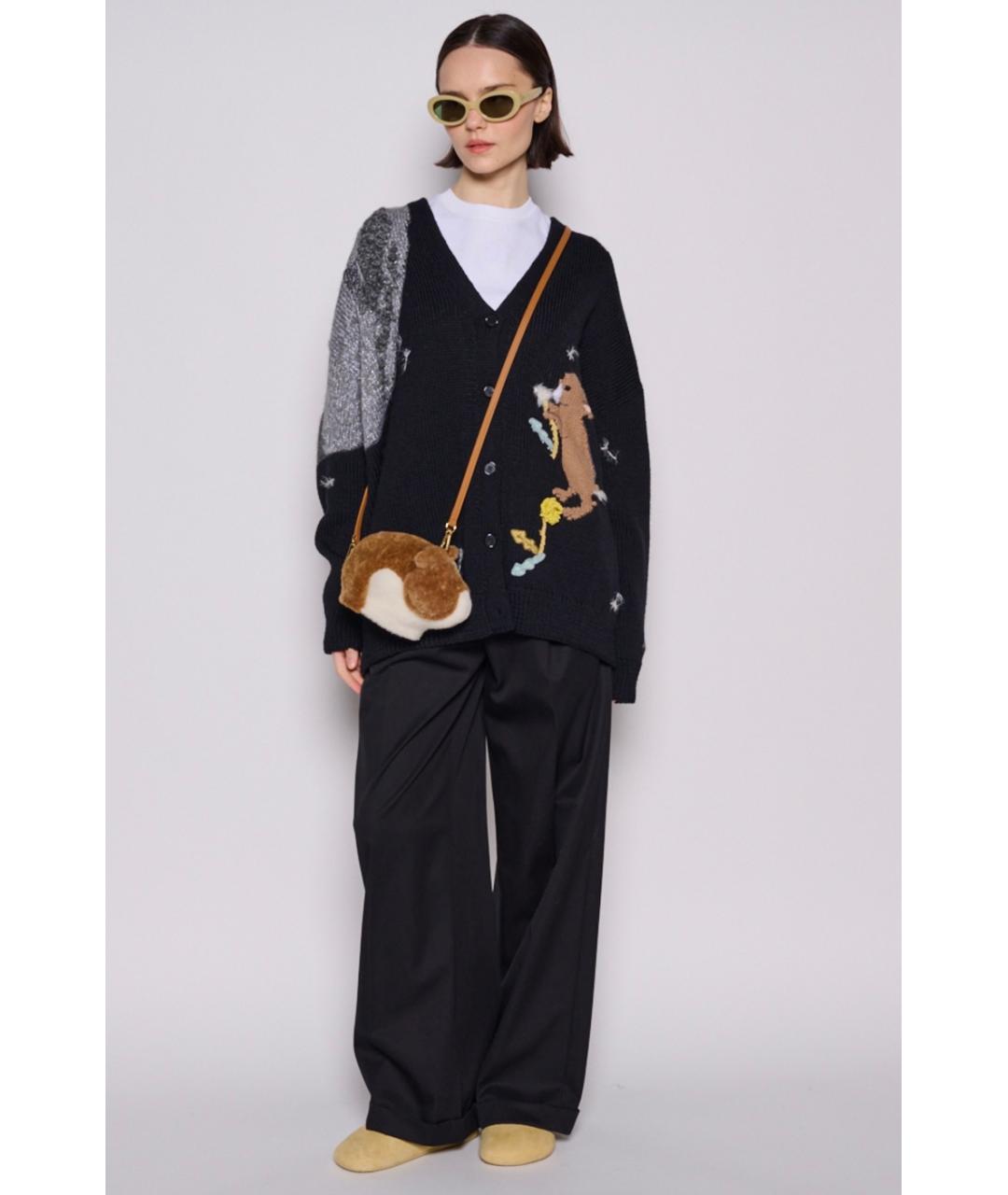 LOEWE Коричневая меховая сумка через плечо, фото 2