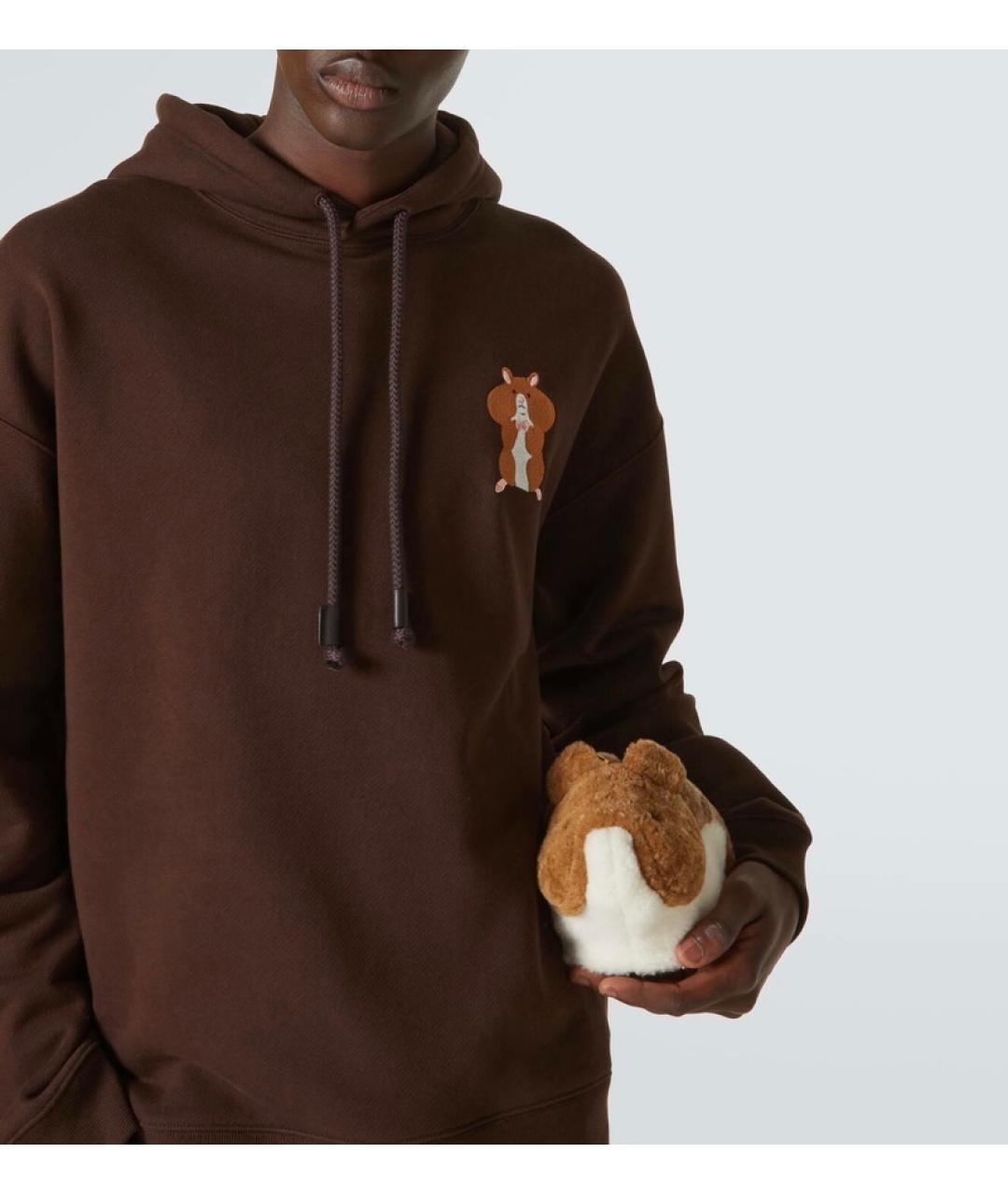 LOEWE Коричневая меховая сумка через плечо, фото 8