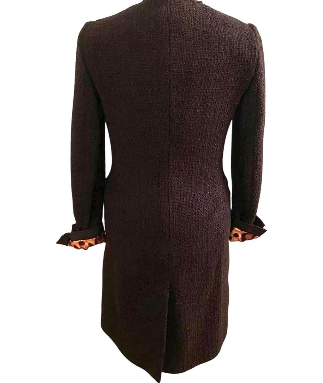 DOLCE&GABBANA Черное шерстяное пальто, фото 3