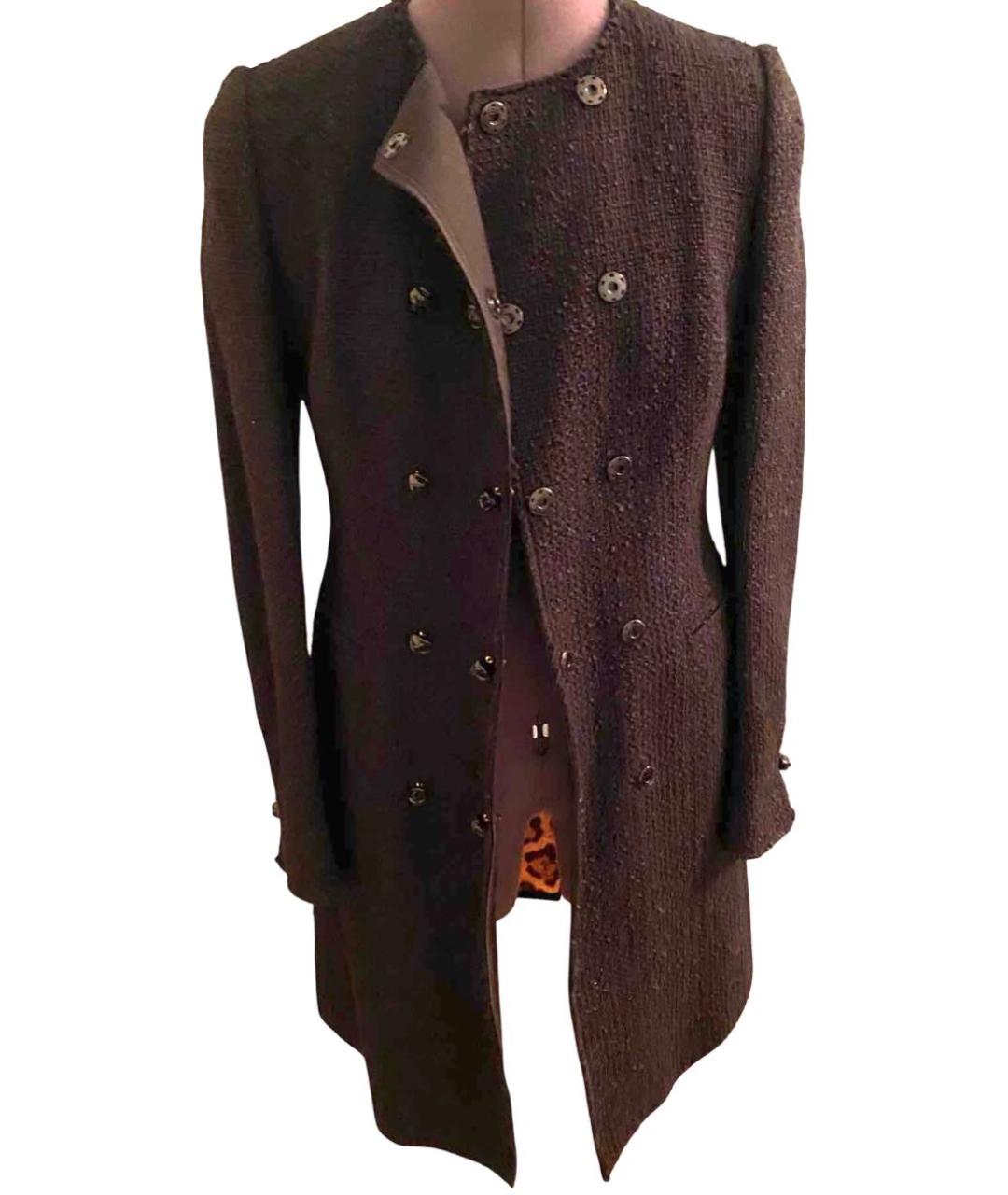 DOLCE&GABBANA Черное шерстяное пальто, фото 9