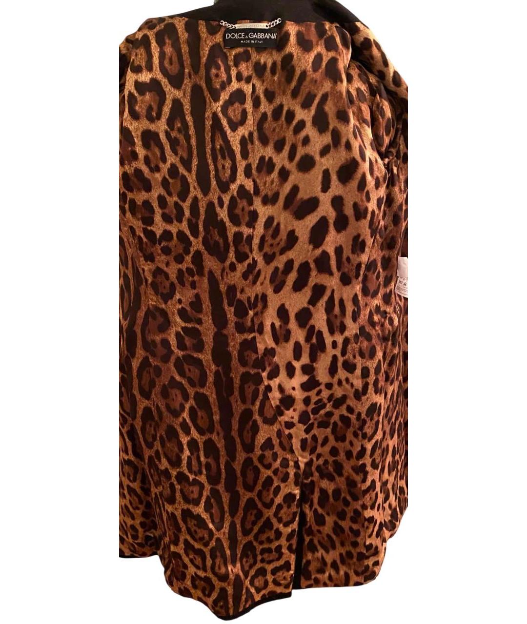 DOLCE&GABBANA Черное шерстяное пальто, фото 5