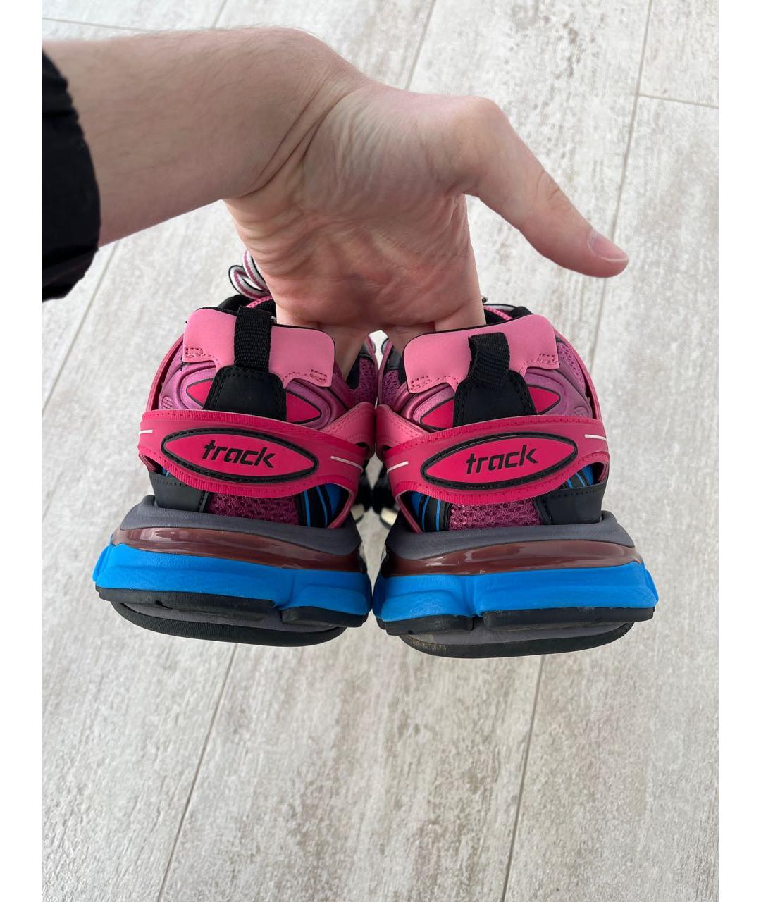 BALENCIAGA Фуксия текстильные кроссовки, фото 5