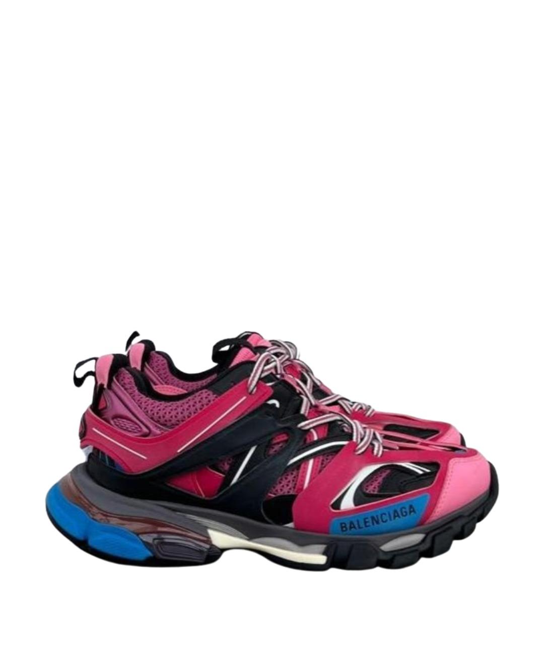 BALENCIAGA Фуксия текстильные кроссовки, фото 1