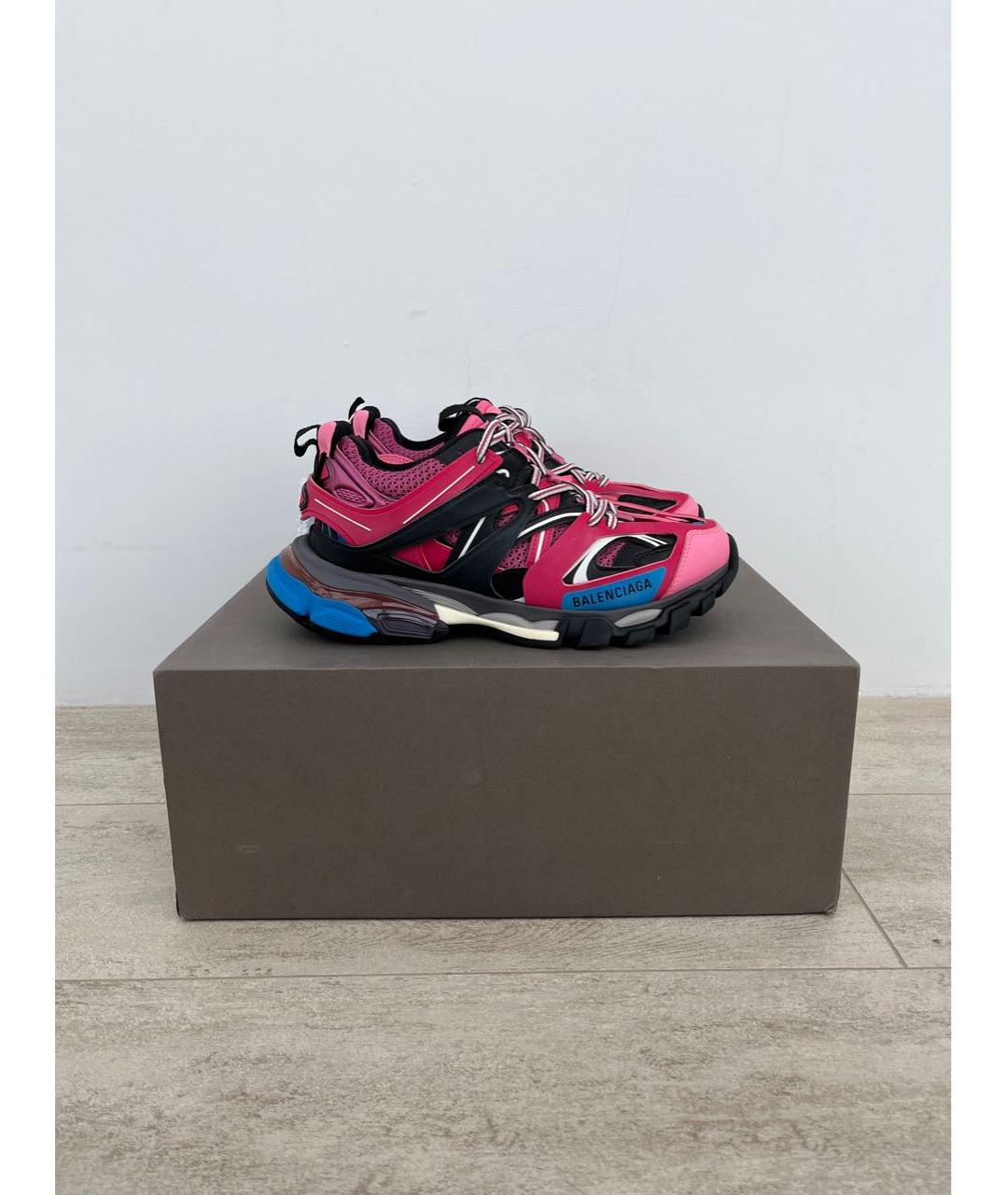 BALENCIAGA Фуксия текстильные кроссовки, фото 8