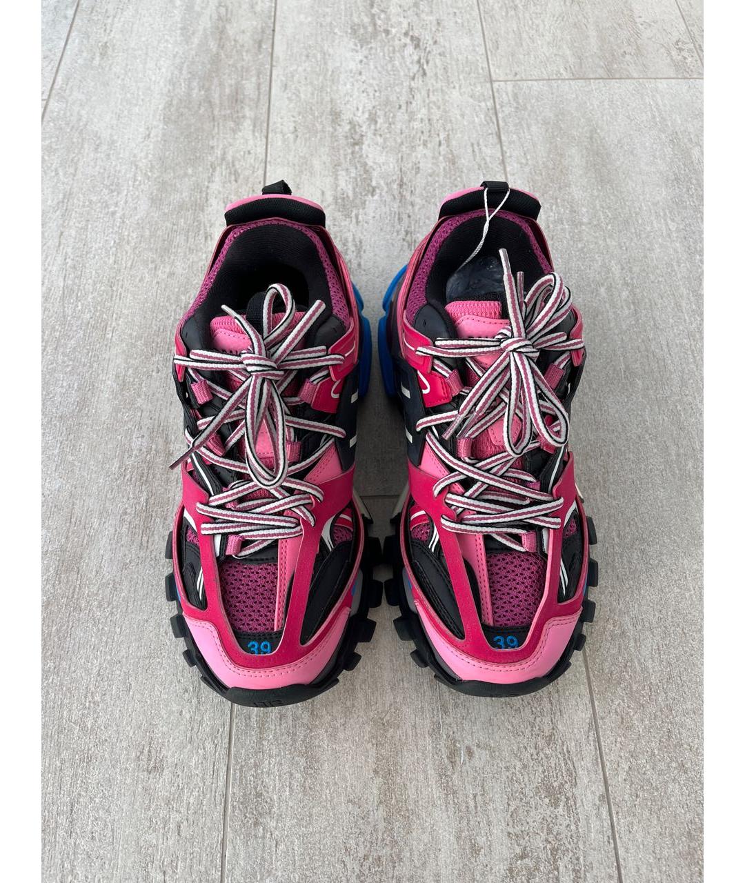 BALENCIAGA Фуксия текстильные кроссовки, фото 2