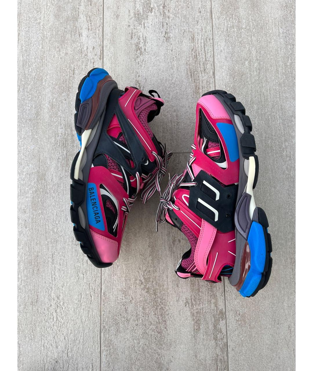 BALENCIAGA Фуксия текстильные кроссовки, фото 3