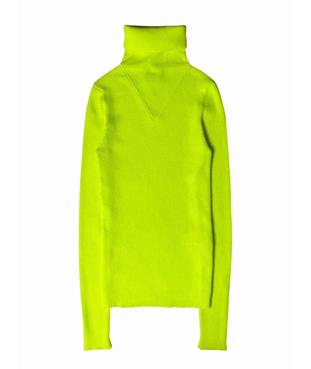 MSGM Желтая полиэстеровая водолазка, фото 1