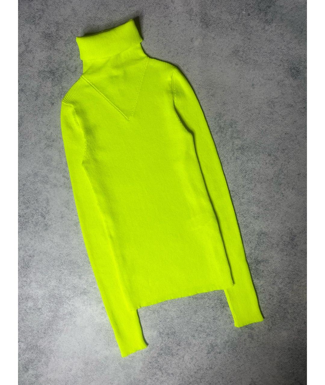 MSGM Желтая полиэстеровая водолазка, фото 9
